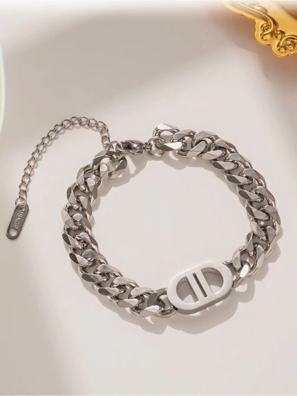 Minimalist Geometric Titanium Steel - Gold, Silver, Rose Gold Bracelet